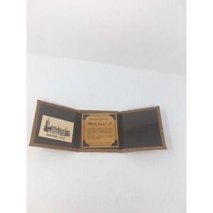 Vitronic British Calf Photo Frame Easel Holds 3 Pictures Each 3.5x3.5 NEW